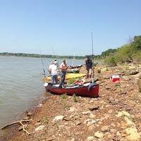 Photo of fishing for Channel Catfish in Lewisville Lake, TX